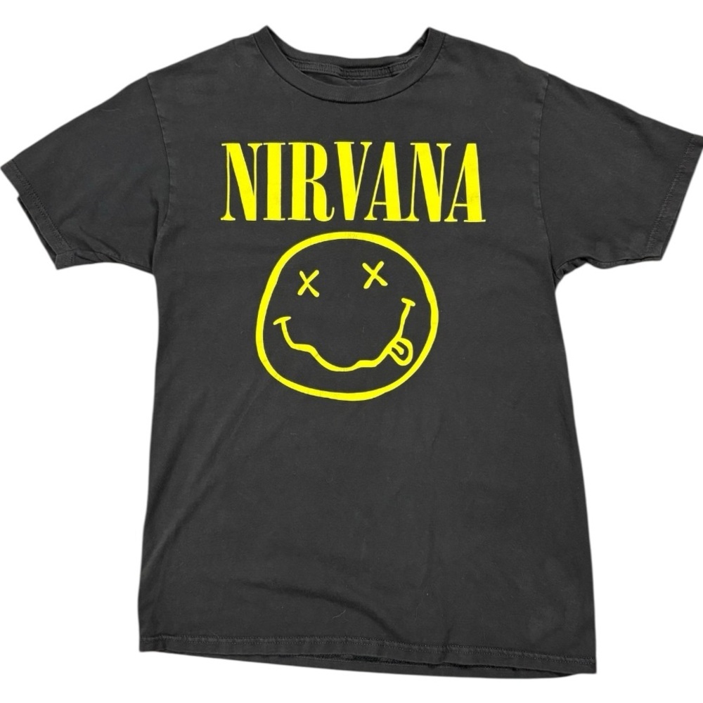 NIRVANA Medium Black Tee with Vintage Look